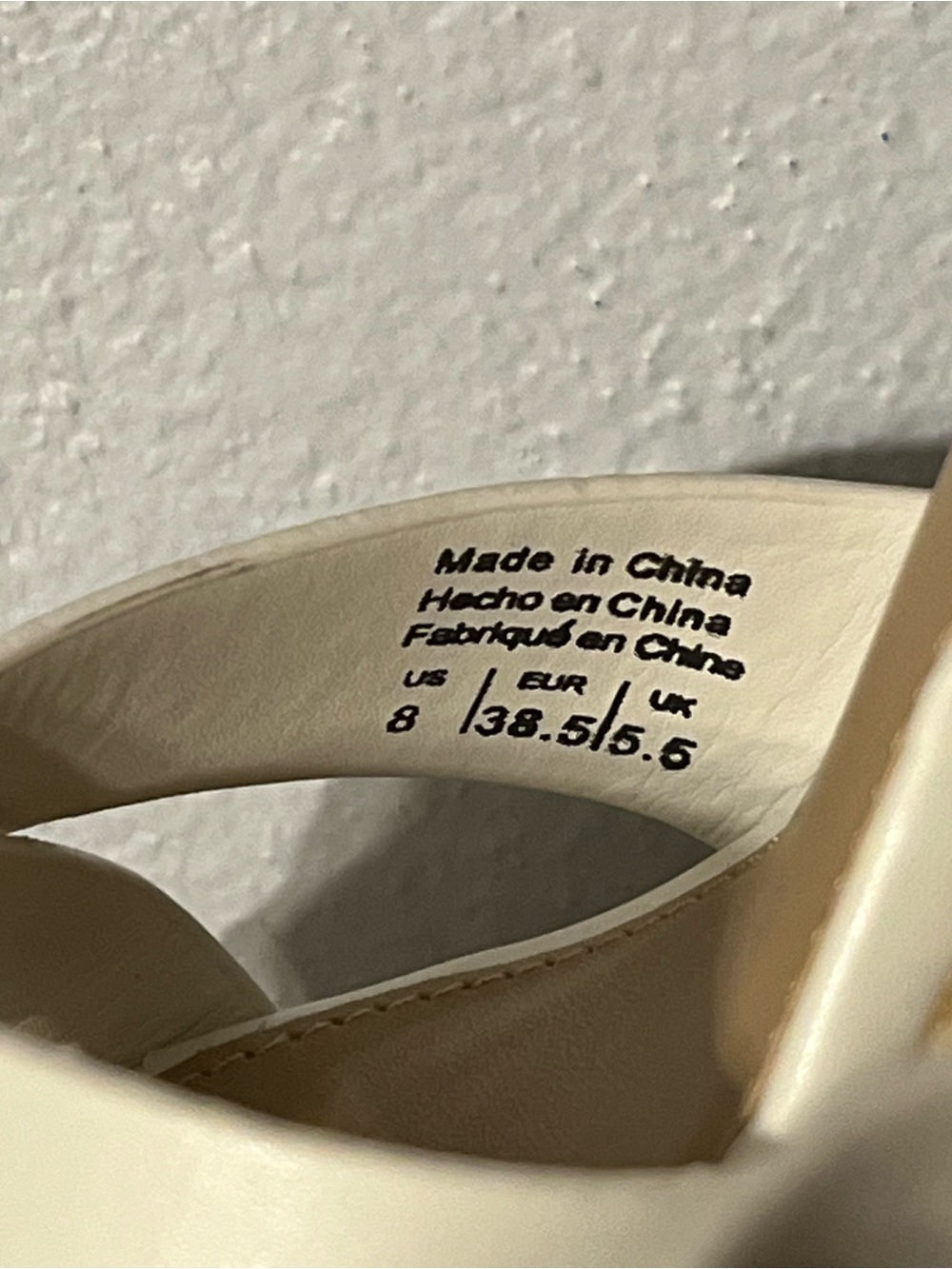 ALDO Cream Woven Raffia Platform Ankle-Strap Wedges Sz 8 - Picture 5 of 9
